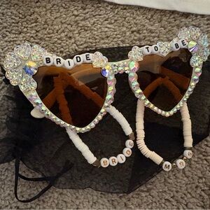 Bride to Be Heart Sunglasses